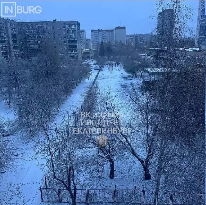 В Екатеринбурге в конце апреля выпал снег